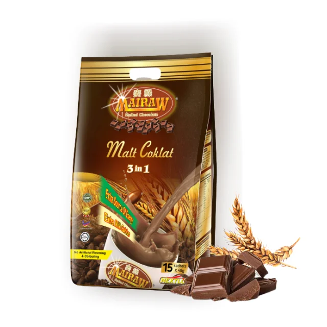 
Hot Items 3 in 1 Malt Chocolate Ready to Drink Beverage Malaysia Wholesale 