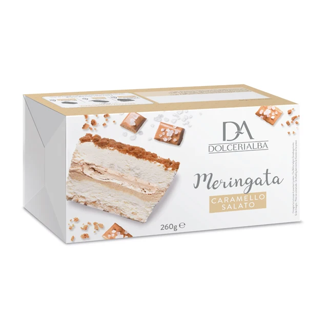 Best Quality Italian Salted Caramel Meringata Cake Wholesale Frozen Dessert Family Pack 260g for Retail
