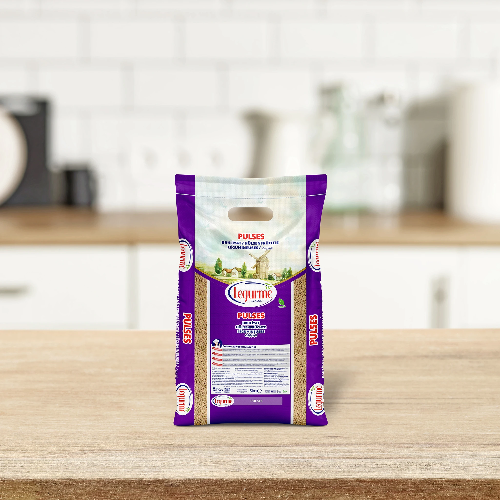 Legurme High Quality Best Price 5 Kg Green Lentils  | Dry Product | Custom Packaging | Shelf Life 24 months  | Made in Turkey |