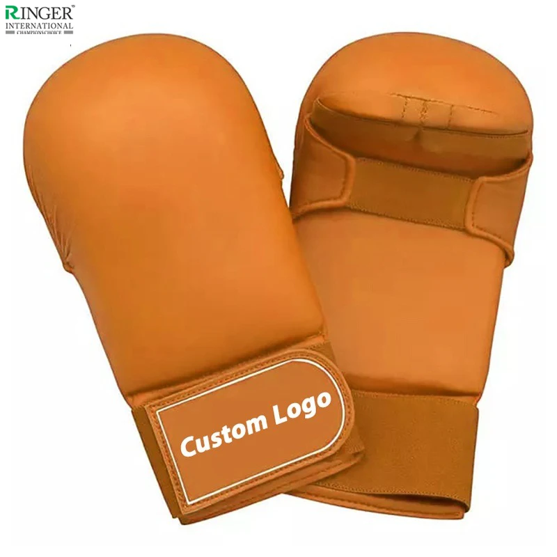 Wholesale Custom Made PU Martial Arts Sparring Punching Gloves Competition Training Karate Mitts For Workout