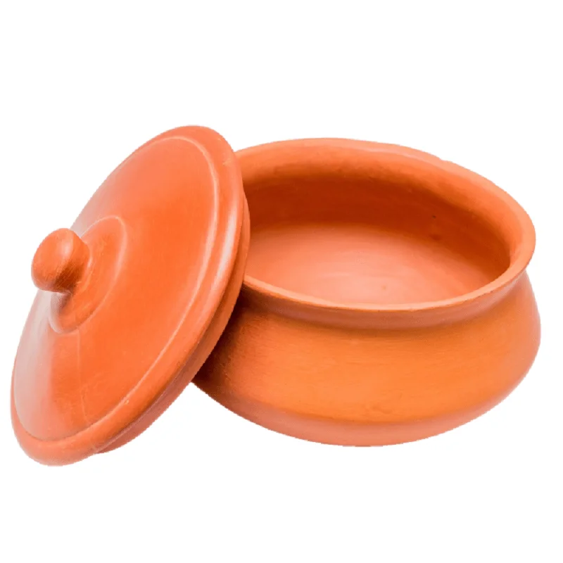 Clay Chicken Fish Curry Pot With Mud cover Non-veg Handi