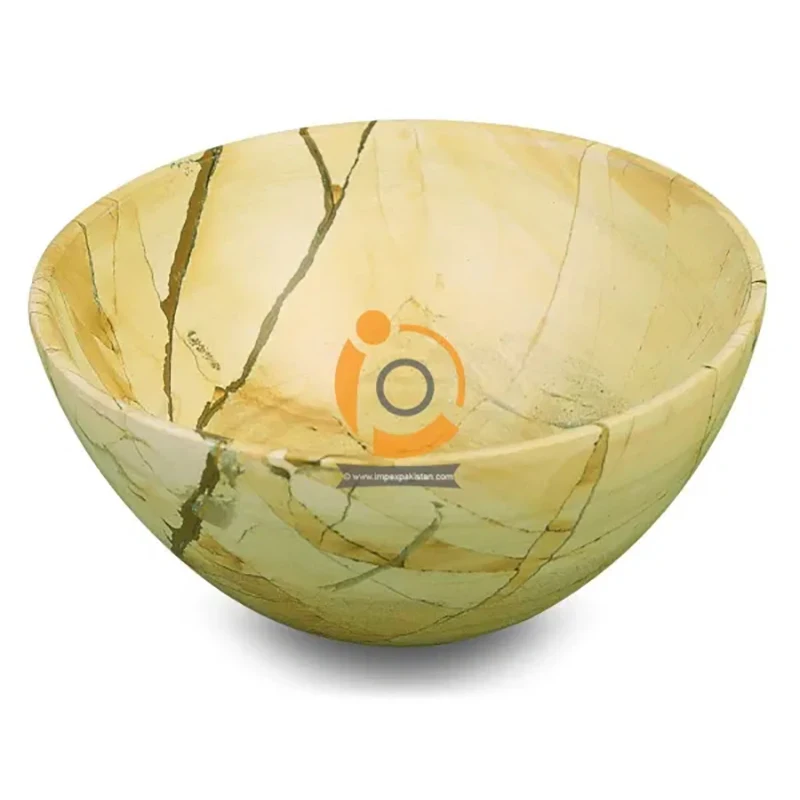 Onyx Marble Bowl Multi Colors Wholesale Carved Stone Crystal Bowls for Home Decoration