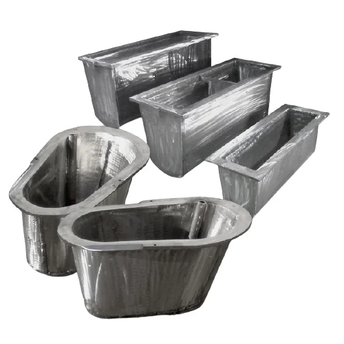 Musto and bureau high quality 20 to 315 tons standard zinc stainless steel crucibles for machines die casting