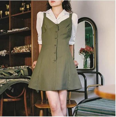 Платье-трапеция в полоску