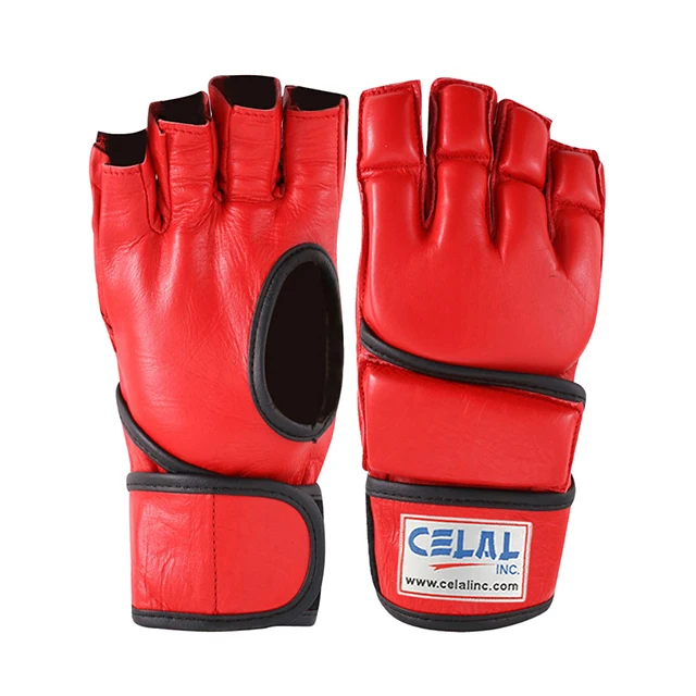 MMA Gloves Mixed Martial Arts Kickboxing Muay Thai Fitness Fight Grappling Gloves Training Half Finger MMA Gloves