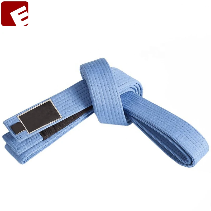 Высокое качество Лучшая цена индивидуальный дизайн Bjj ремни 100% хлопок боевое искусство Judo Karate тхэквондо черные