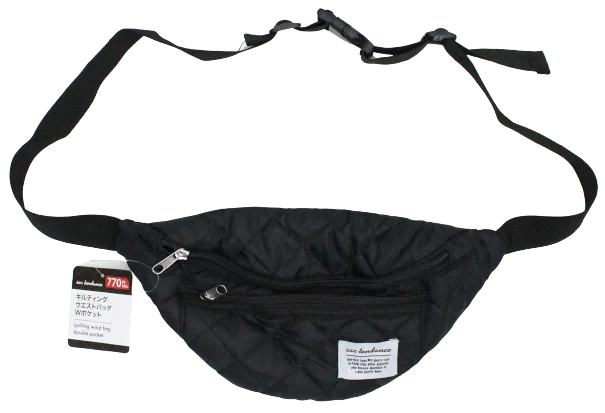 Waist Bags Waist Pouch Quilting pouch type Black color (322771)