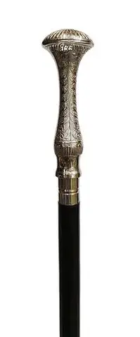 wholesale custom made walking stick natural Obsidian with padauk cane to commemorate collection of market