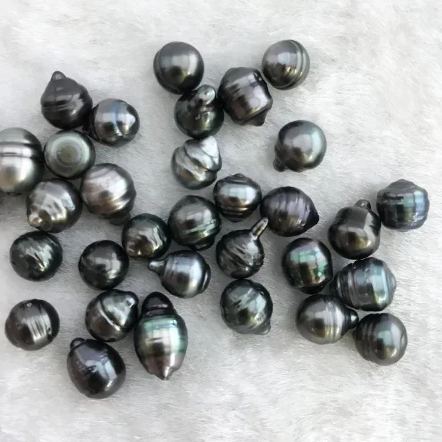 100% Natural Tahitian Grey Black Baroque Pearl Beads Natural Seawater With No Hole Black Tahitian Pearl With Cheap Price For Diy