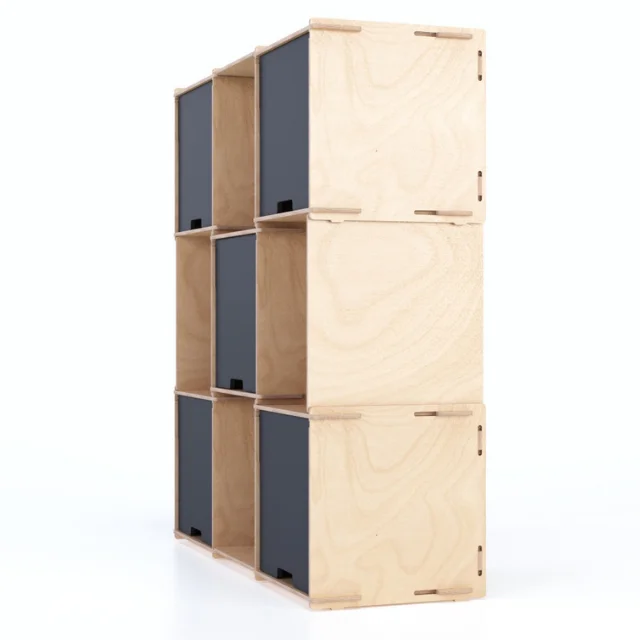 Top Quality Italian Customizable 110x120cm Interlocking Modular Wall with Shelves for Home Decor