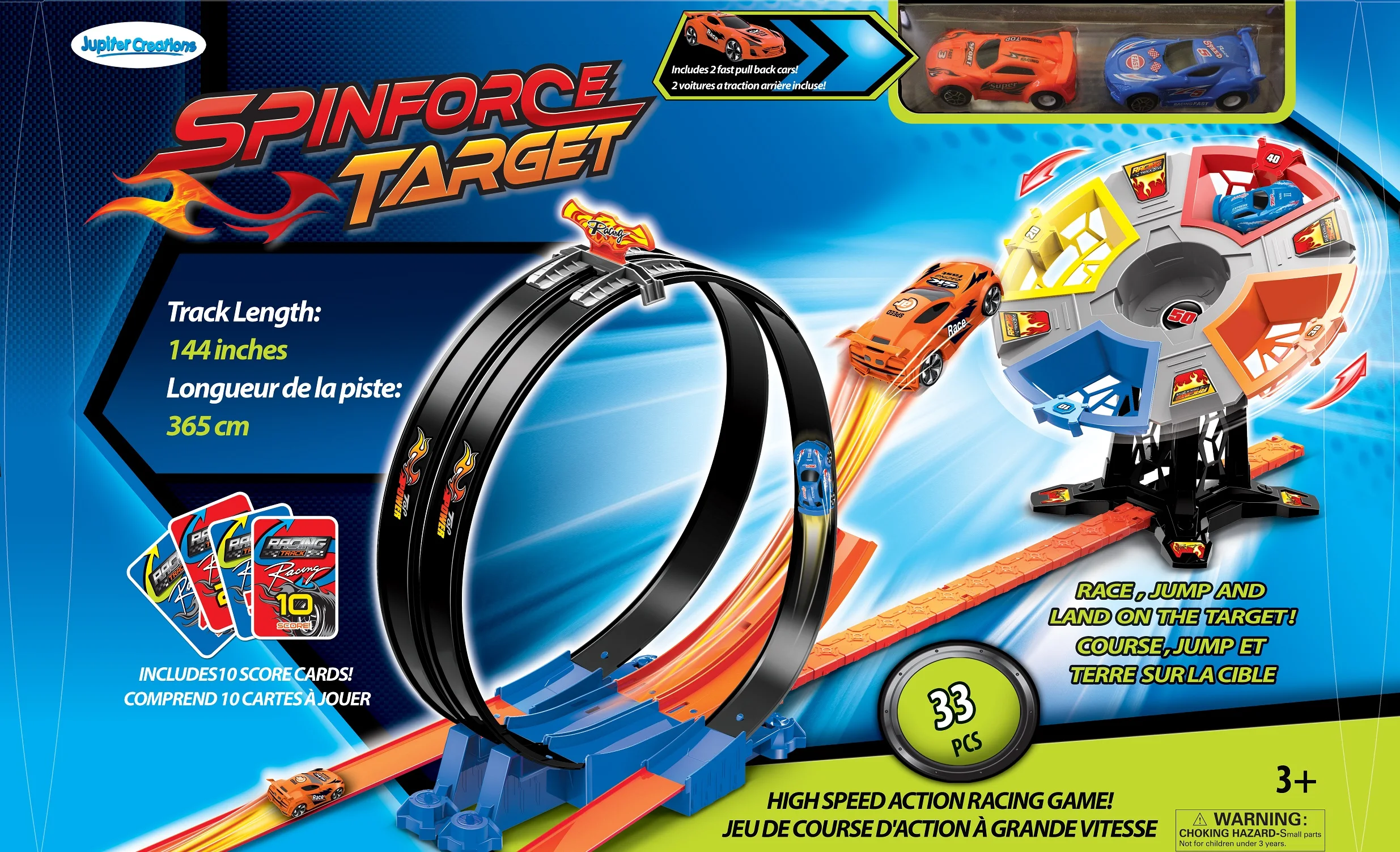  Высокоскоростные автомобили SpinForce с треком (6 шт. в 1 коробке)