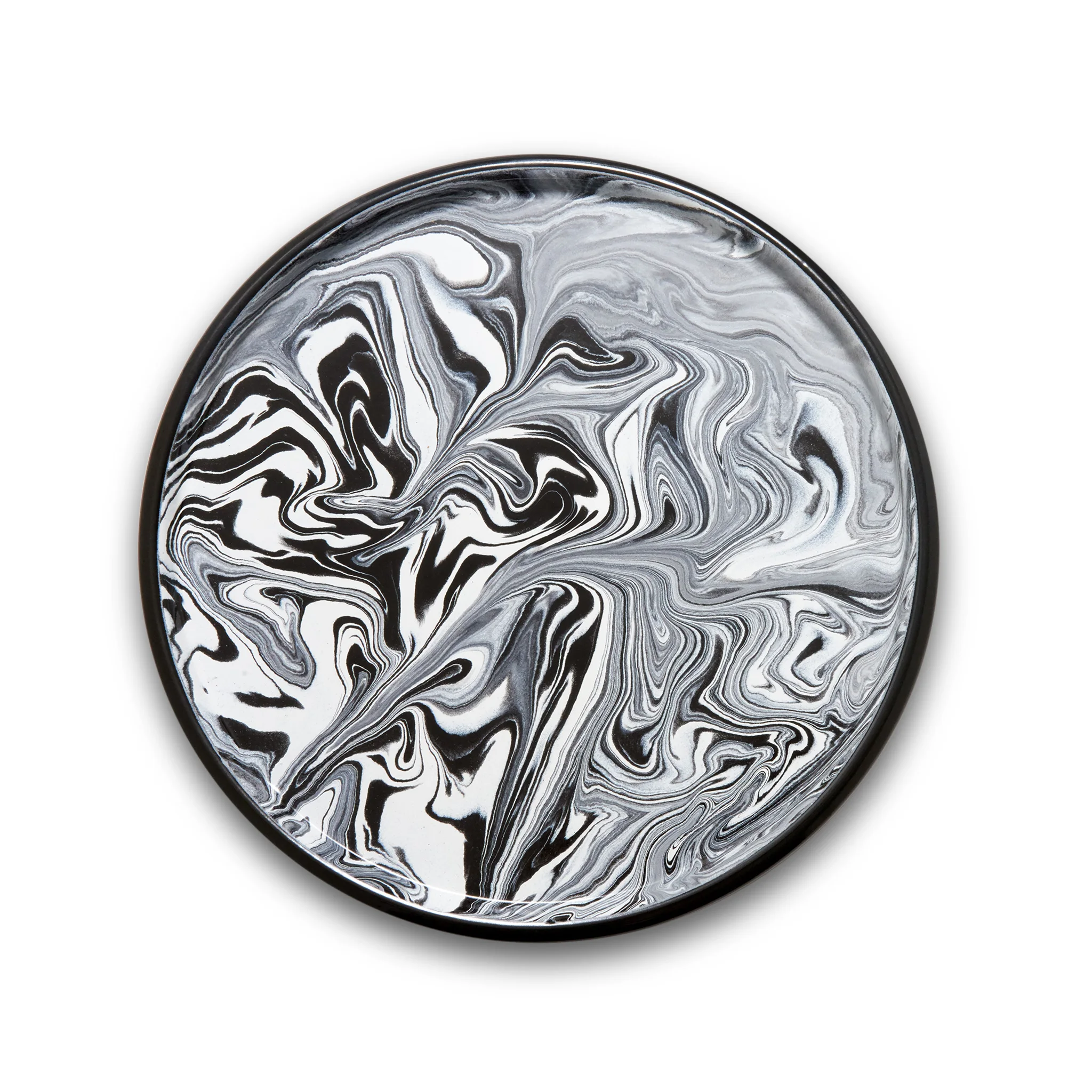 Круглый металлический поднос королевский зеленый круглый для сервировки еды пустынного торта 12 дюймов