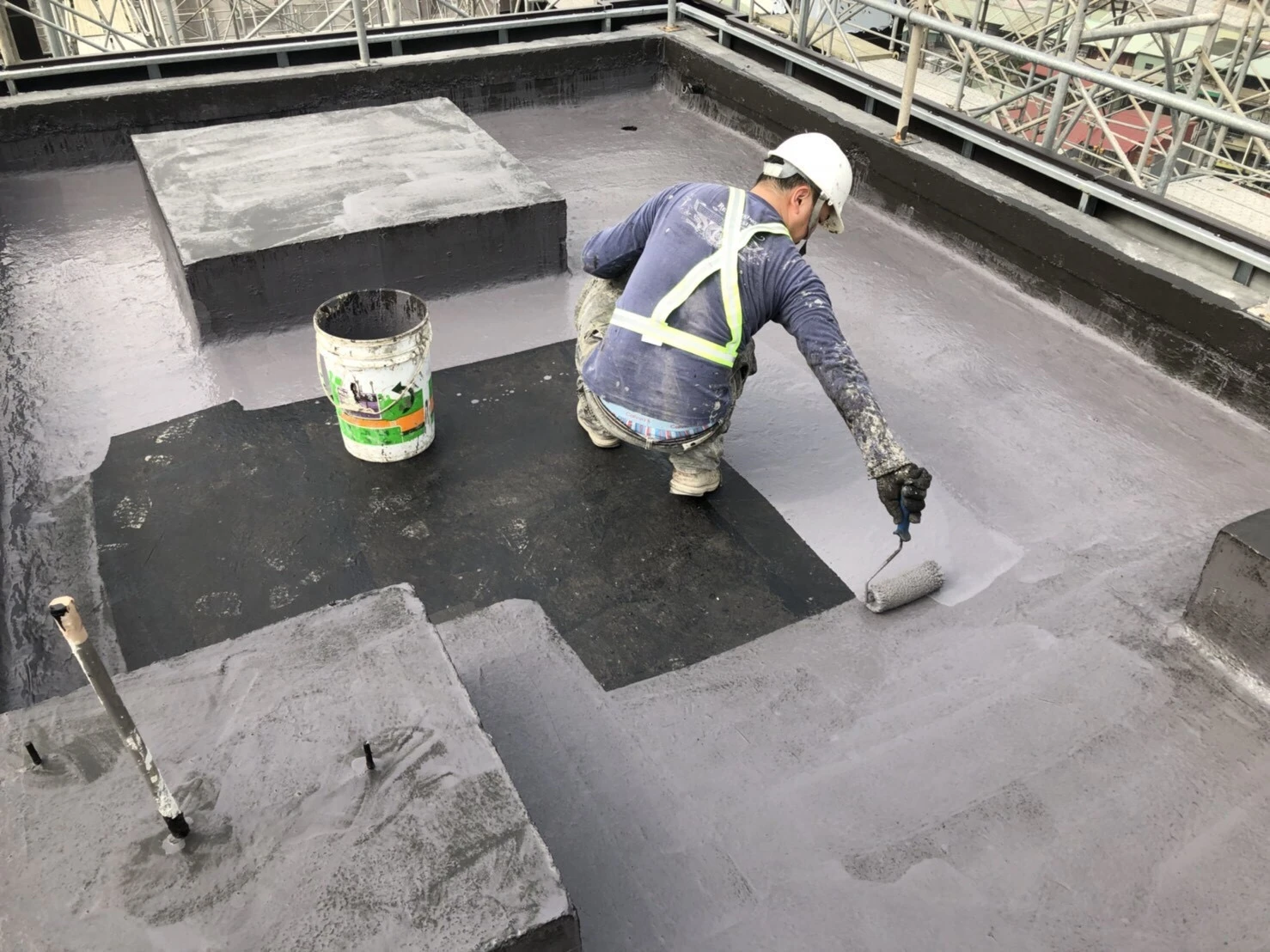 Chanye high polymer modified elastic cement waterproof coating for concrete roof