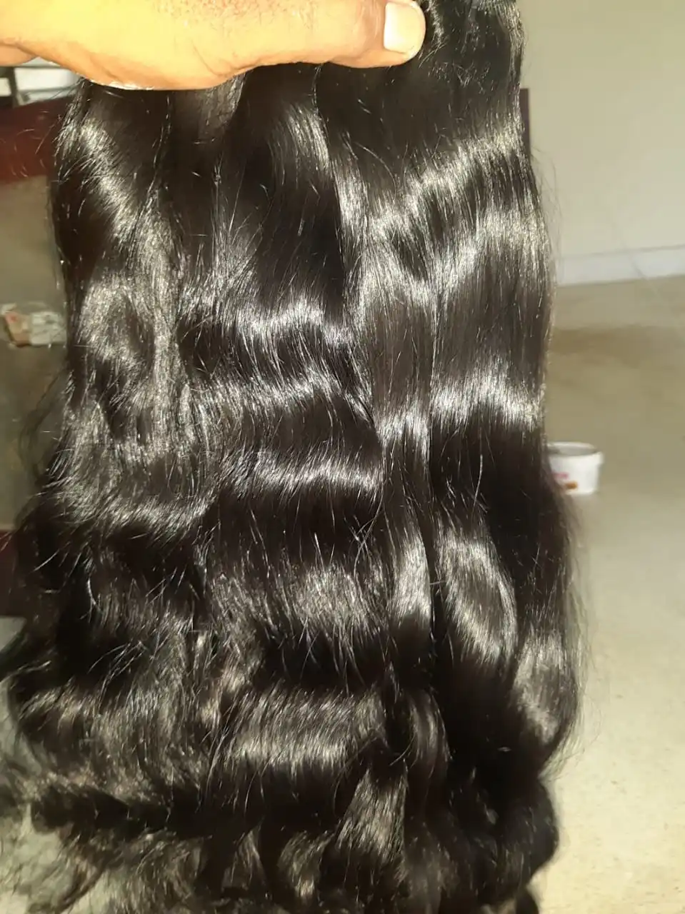 Unprocessed human hair bundles from Chennai temples Chemical free and tangle free human hair bundles raw hair vendor exporter