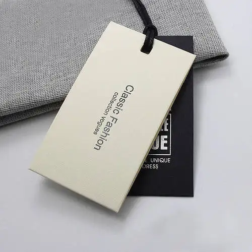 Custom swing hang tags new Vietnam label designs clothing garment pant logo tag label clothing