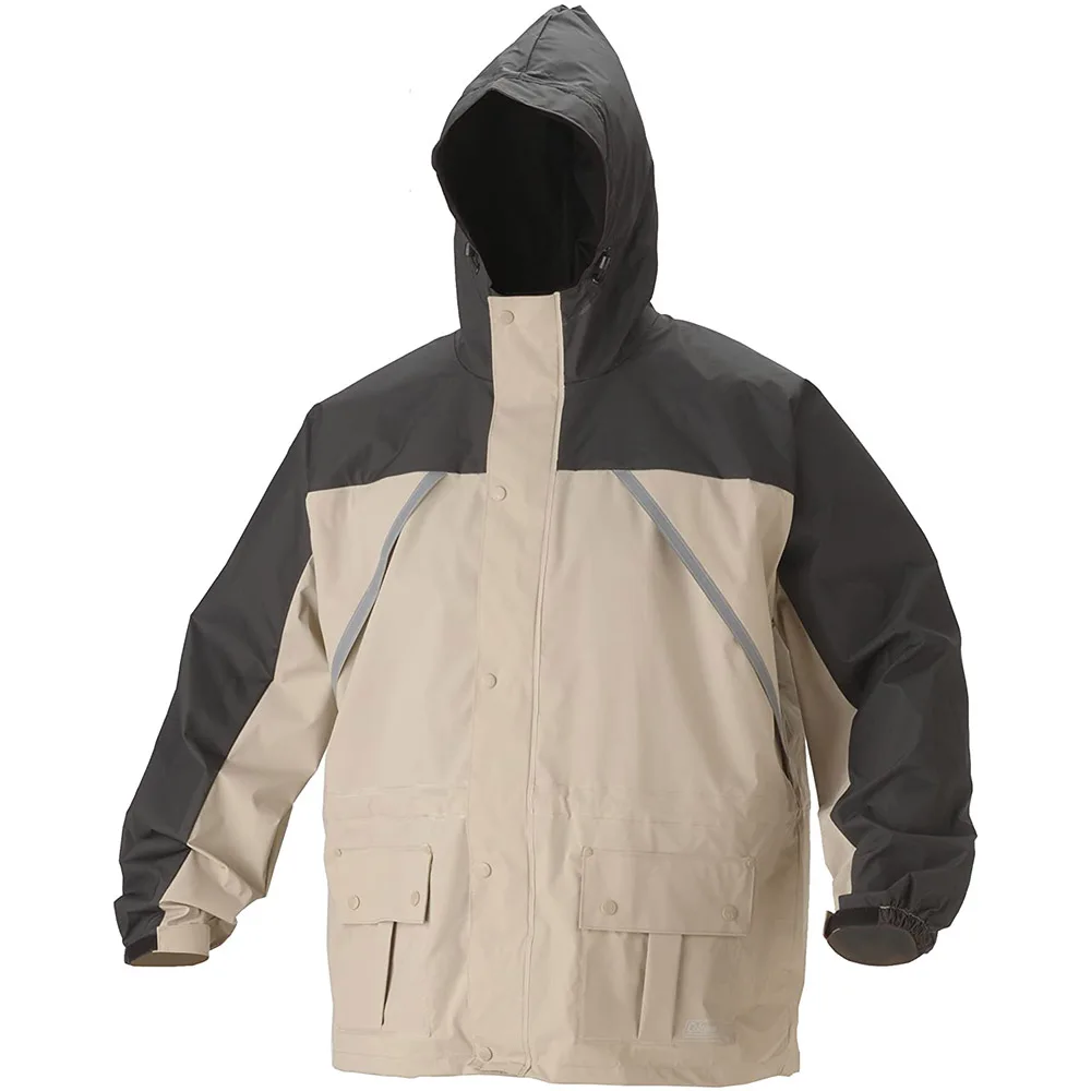 rain gears black pvc polyester 0.32mm rain suit