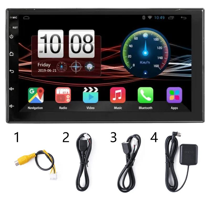 Универсальный 2 Din 7 дюймов Android WIFI сенсорный экран стерео Авто Радио мультимедийный плеер FM/MP5/BT автомобильный аудио