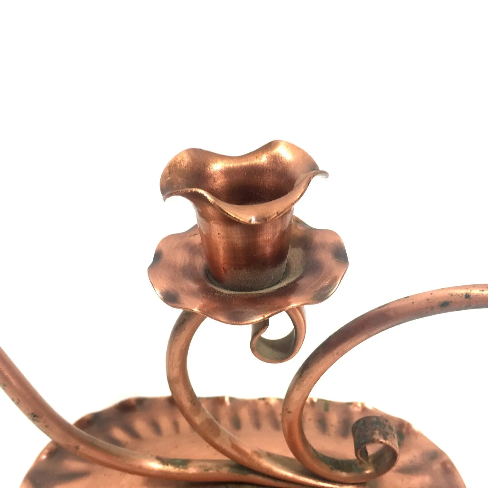 Candle Holders Copper Candle Holder by Gregorian Copper Vintage Taper Candlestick Rustic Country Home Decor