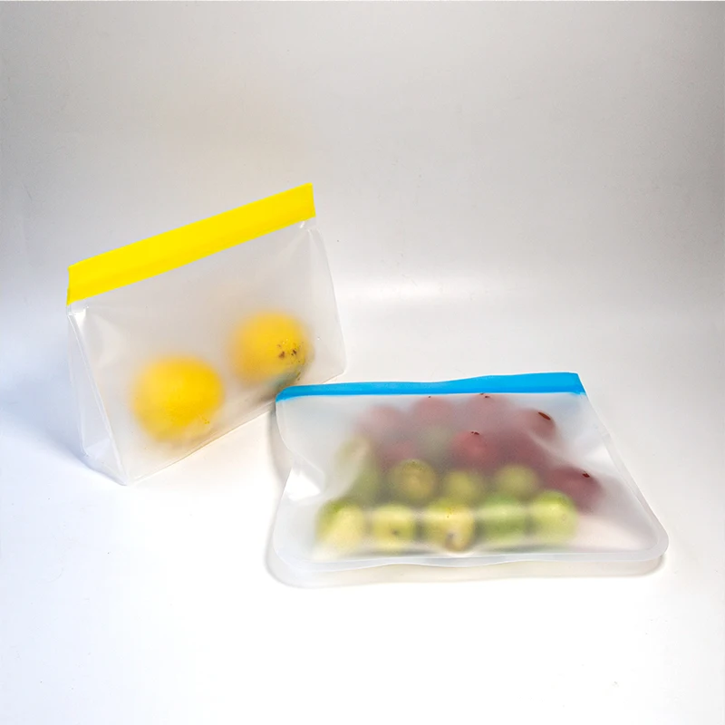 PEVA fresh-keeping cold storage bag fruits and vegetables zip lock pouch storage bags hermetic grain storage bags