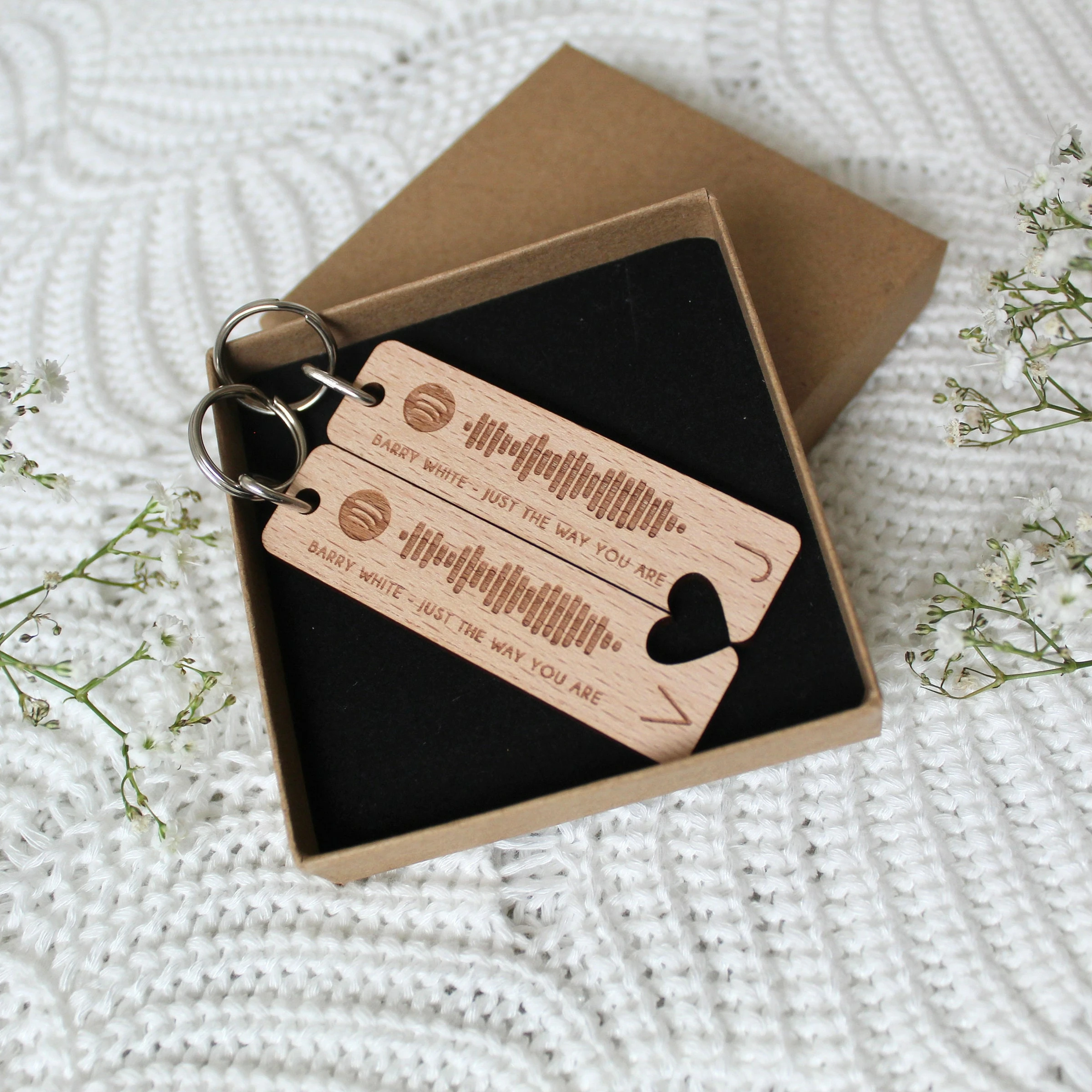 Well Priced Pair Of Personalised Spotify Code Keyring Custom  Key Chain With Premium Price