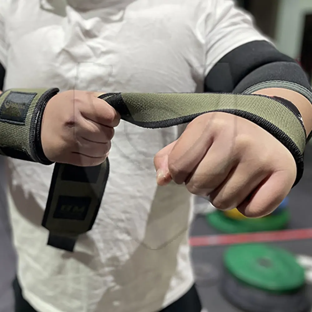 2023 ROUSE Factory Direct Supply Latest Fashion Wristband Custom Made Cotton Weightlifting Wrist Wraps For Sale