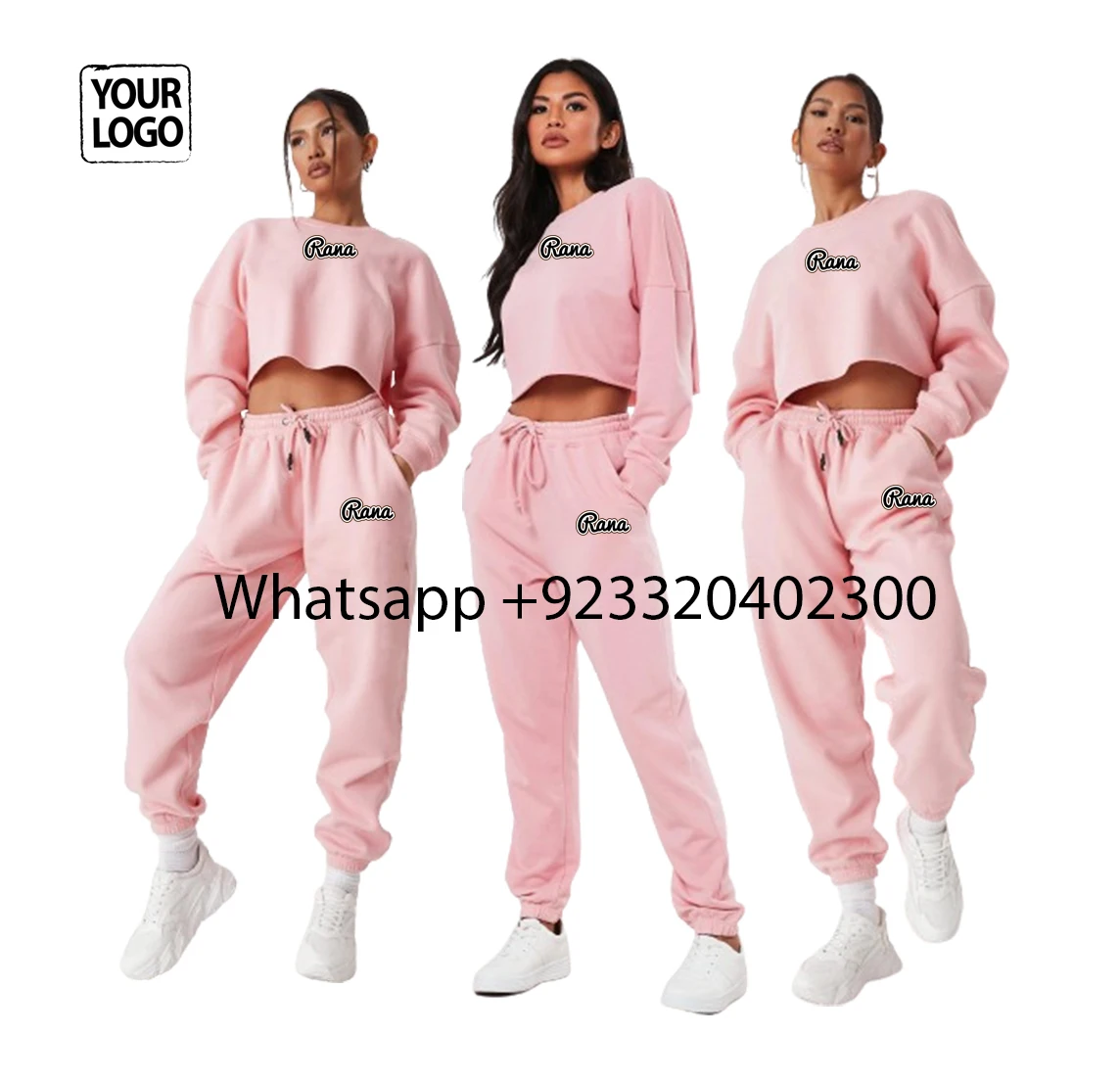 Wholesale Women Fleece Tracksuit Ladies Sports Jogger Sets