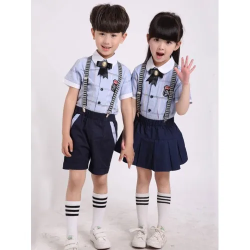 
New design kids kindergarten school uniform Clothes For Kids uniform made in Vietnam 
