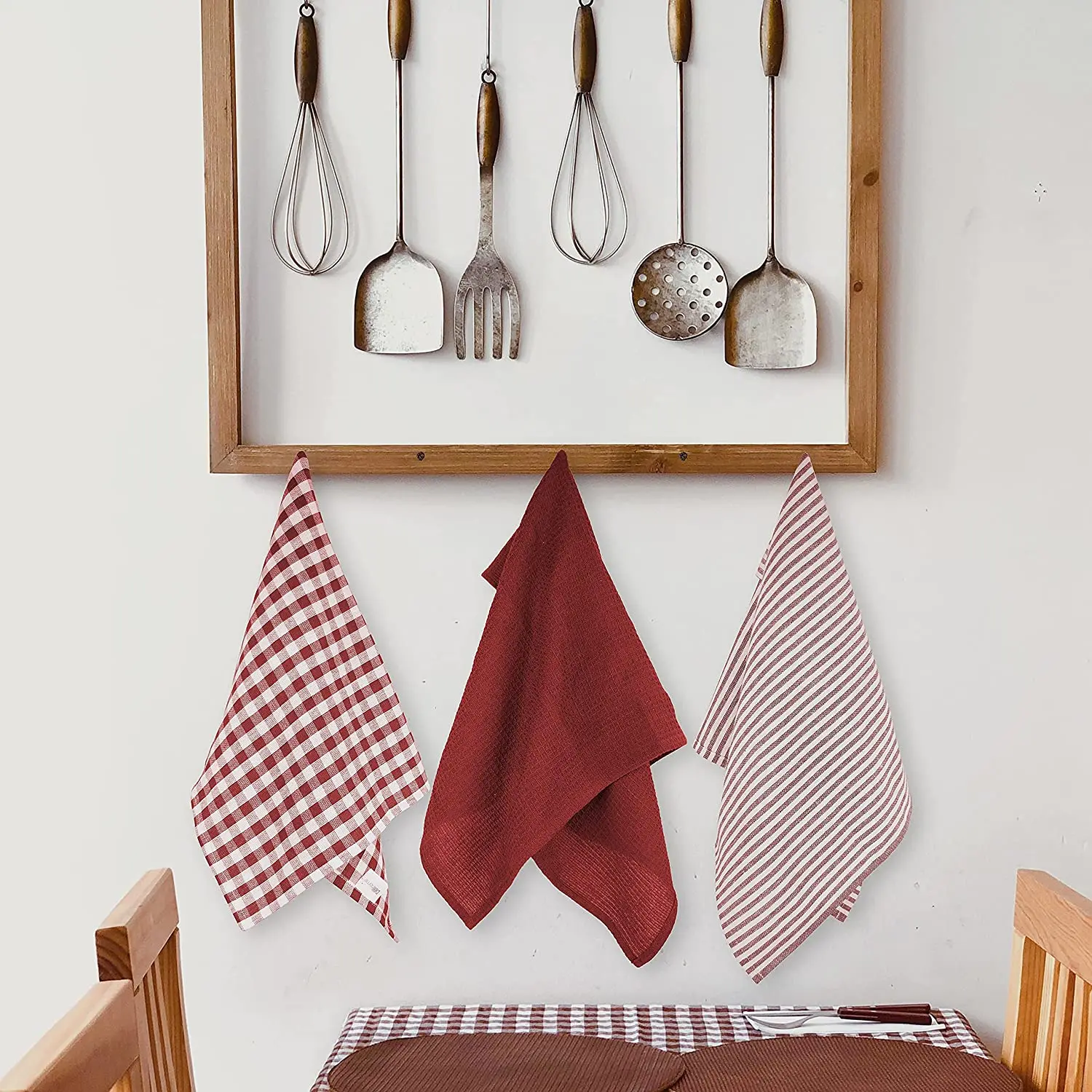 100 Cotton Flour Sack Kitchen Dish Towels Plain White Customized Technics Logo Fabric Packing Pattern Solid Color Design Feature