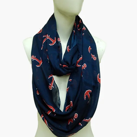 Infinity Loop Scarf 2021 100% Polyester Scarfs for Women  Custom Print Fashion Stoles and Neck wear Other Scarves for Girls