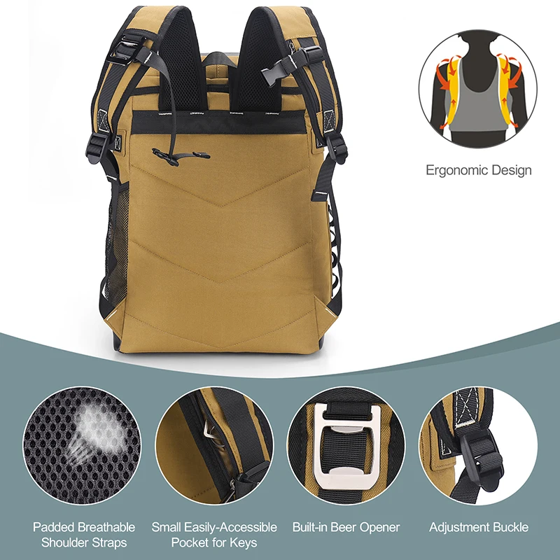 Waterproof Non Woven Custom Logo Large Picnic Aluminium Foil Thermal Ice Insulated Lunch Cooler Bag