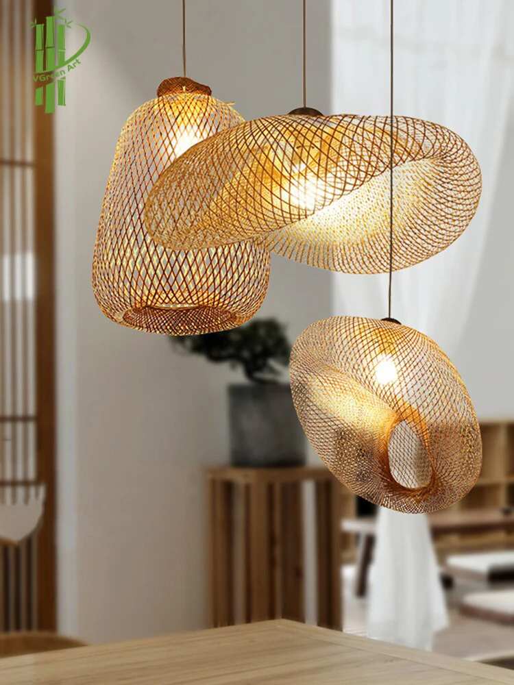 New Arrival Bamboo Lamp Shade Rattan Beautiful Handmade Eco-Friendly Wall Art Home Asian Design Trending Vietnam Lights Cover