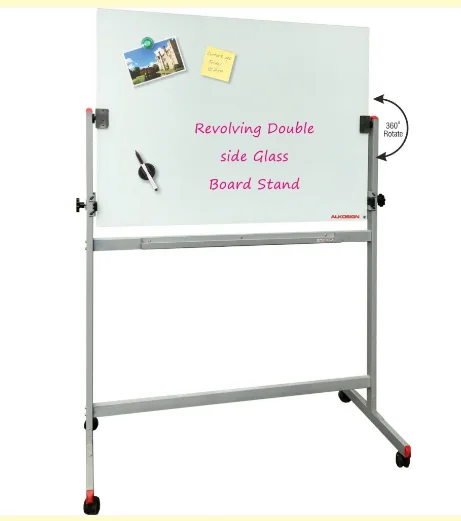 Revolving Double Side Glass Board Stands