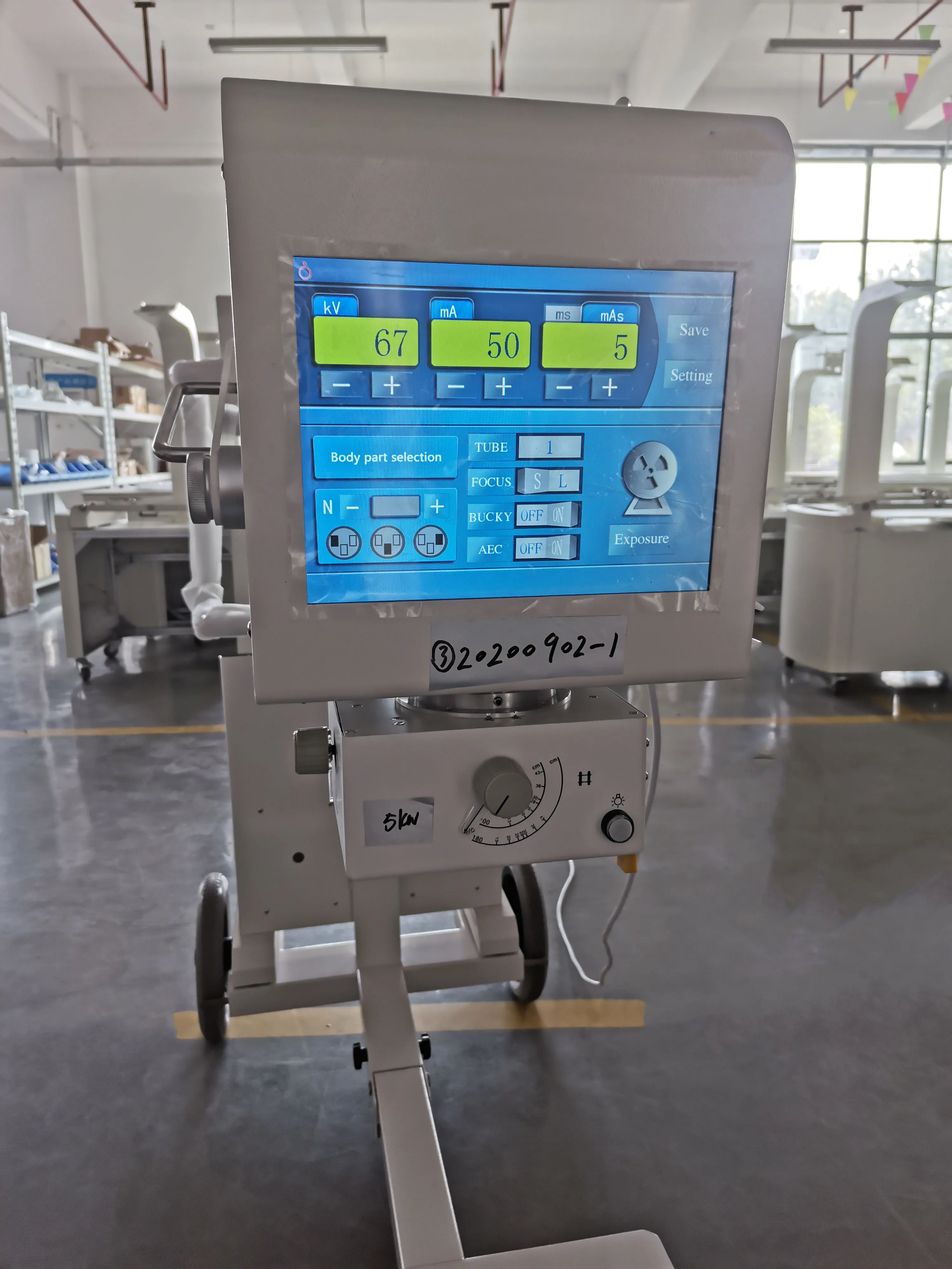 Портативный Высокочастотный 5kw рентгеновский аппарат с низким потерять