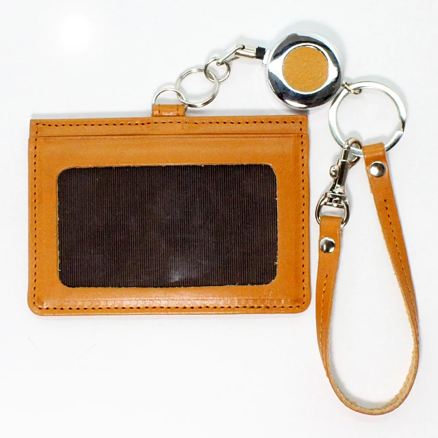 [ TOCHIGI LEATHER ] ID Card Case with Neck Strap - made in Japan