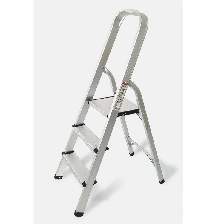 
Aluminum Folding 3 Step Ladder 150Kg With Step Ladders Return and Replacement After-sale Service 