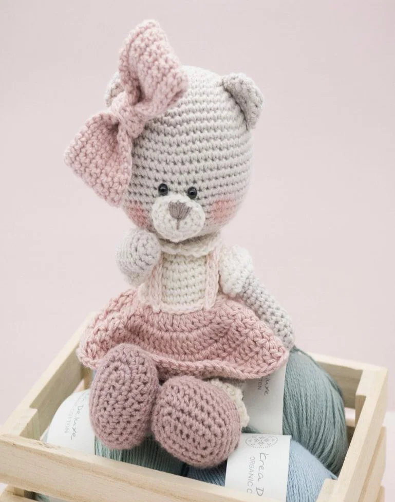 High quality Teddy bear Handicraft Amigurumi Vietnam Crochet toy for kids