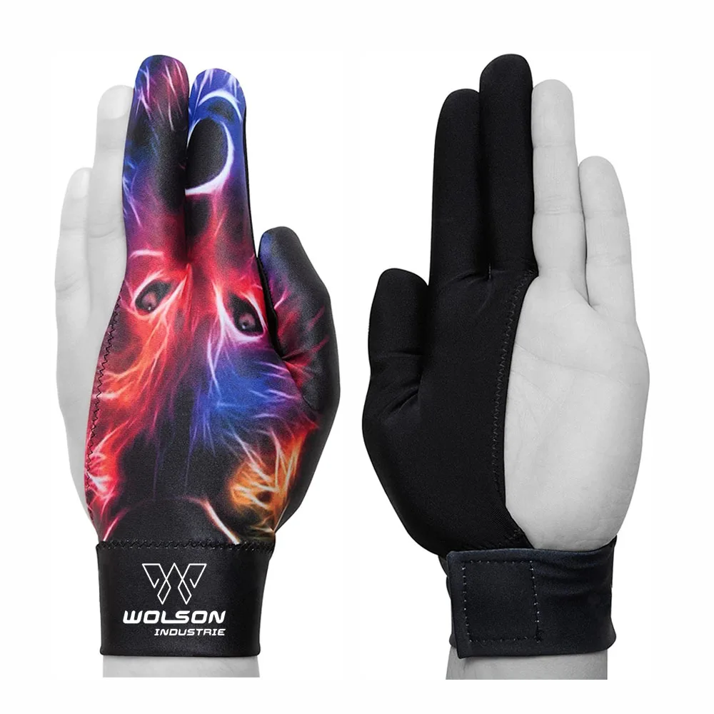High Quality Best Design Snooker Customized Sublimation Billiard Gloves Snooker Gloves Billiard Gloves guantes de billar
