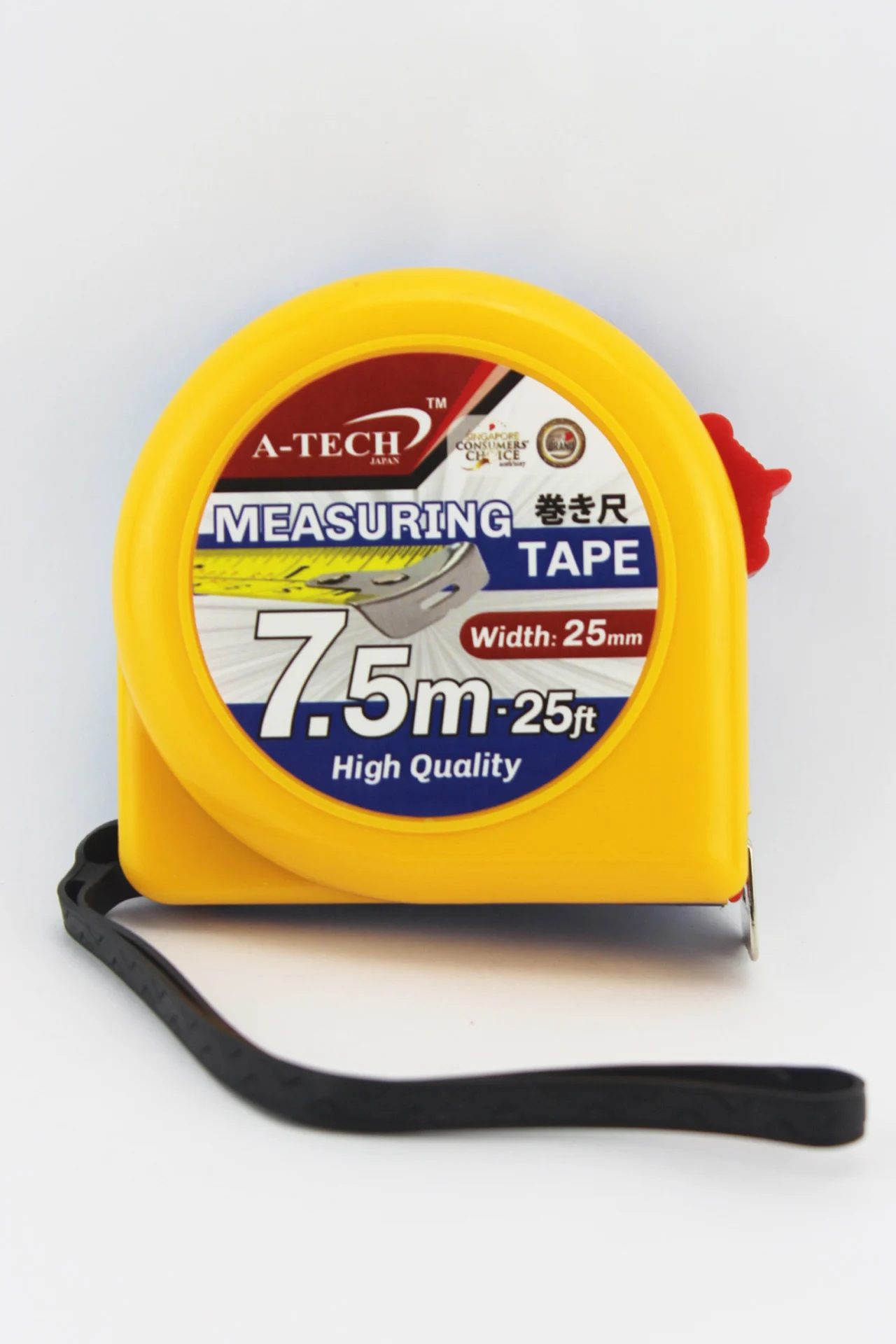 Hot Selling 3m/ 5 m/ 7.5 m Measuring Tape With High Quality Plastics Case Material Made in Singapore