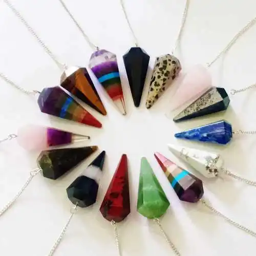 Оптовая продажа, высококачественный маятниковый кристалл, натуральный драгоценный камень, исцеляющий маятник, маятник для продажи