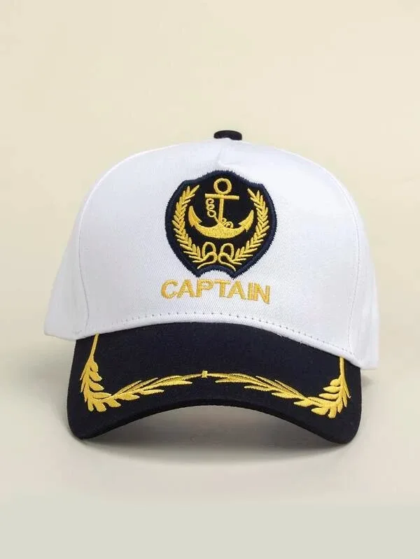 Men Letter & Anchor Embroidered Baseball Navy Caps OEM Manufacturer Sports Caps Hats Wholesale Men Women Custom Embroidery Logo