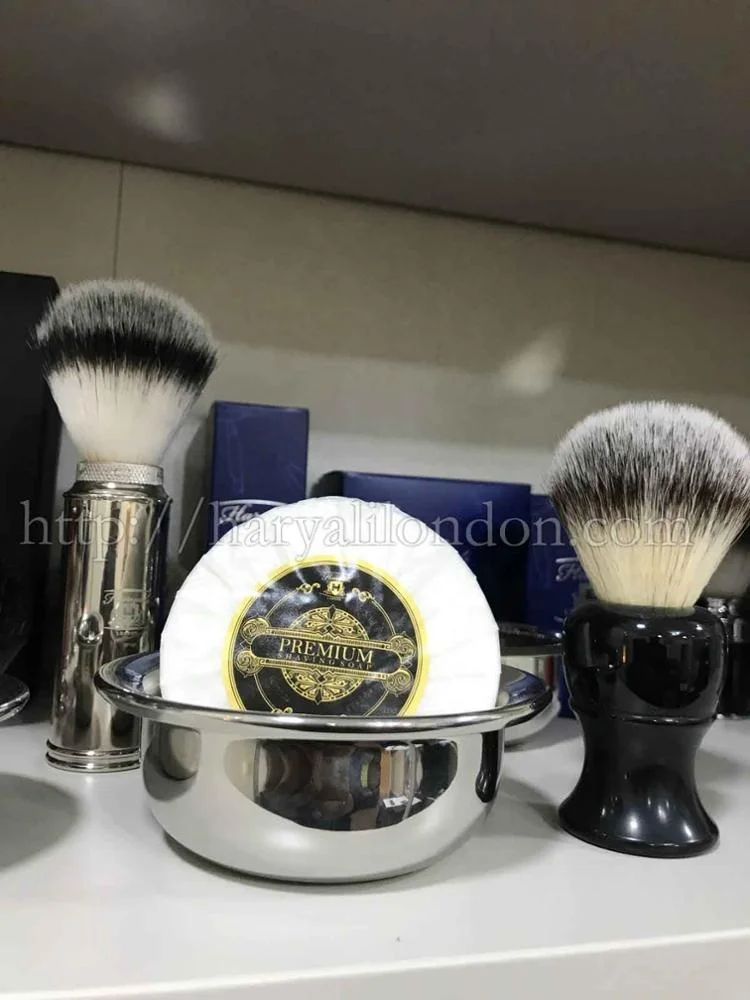 
High Grade German Stainless Steel Polished Shaving Soap Bowl 