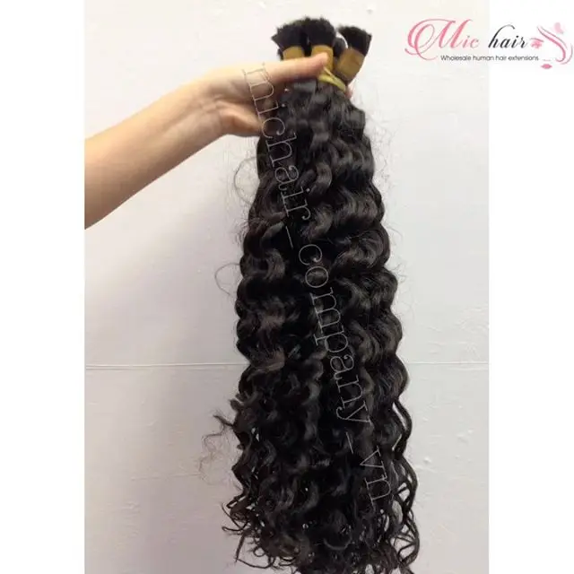 100 % raw Hair Extension, Natural Indian Curly Virgin Human Hair