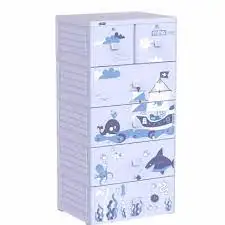 Quality Manufacturer Duy Tan mina Plastic Cabinets/ Plastic Storage Cabinet 5 layer 6 drawer Made in Viet Nam