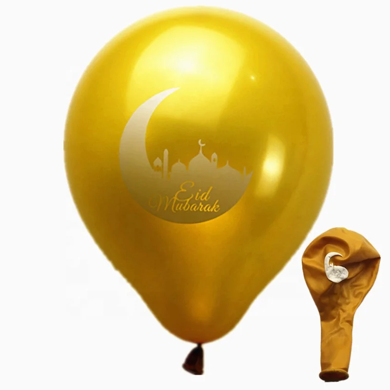 Islamic Muslim ramadan Party Decoration Supplies moon Eid Mubarak balloons