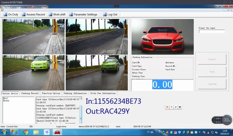  Car parking system Self-management apnr
