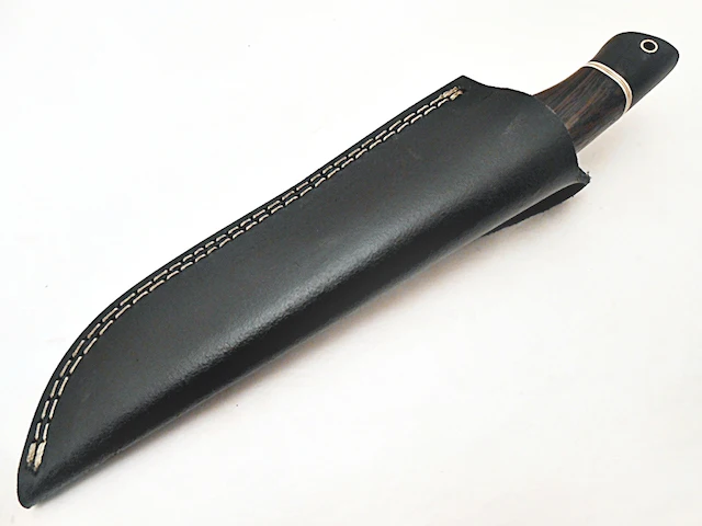 
Hand Forged knife Damascus Steel Hand Made 3/8 Skinner Hunting Knife With Wenge wood Handle and Leather Sheath ME-335 