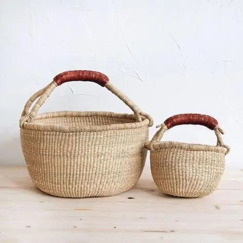 Convenient & Cheapest Prize Seagrass Bolga Basket Seagrass Eco-Friendly From Vietnam
