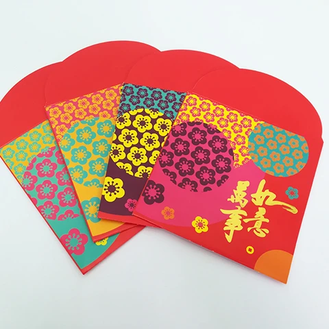 Customized Design Shopping Mall Red Packet / Custom Printing Ang Pao for Chinese New Year or Any Festivals