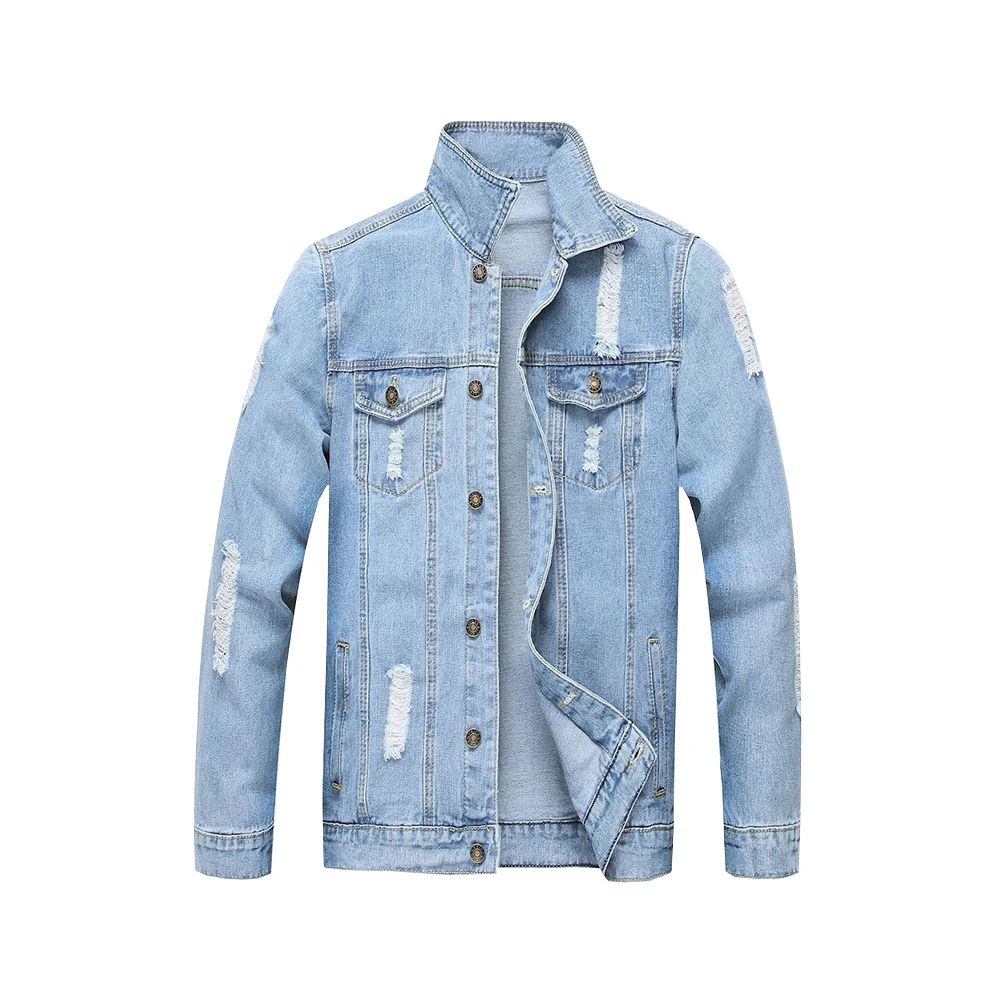 
Pakistan Made Best Price Denim Jackets - Wholesale Denim Jacket Men Cheap Light Color Denim Jacket 