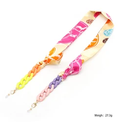 Резиновый матовый акриловый ретро-аксессуар для очков шёлковый ремешок для солнцезащитных очков маскирующий держатель для очков цепочка для очков